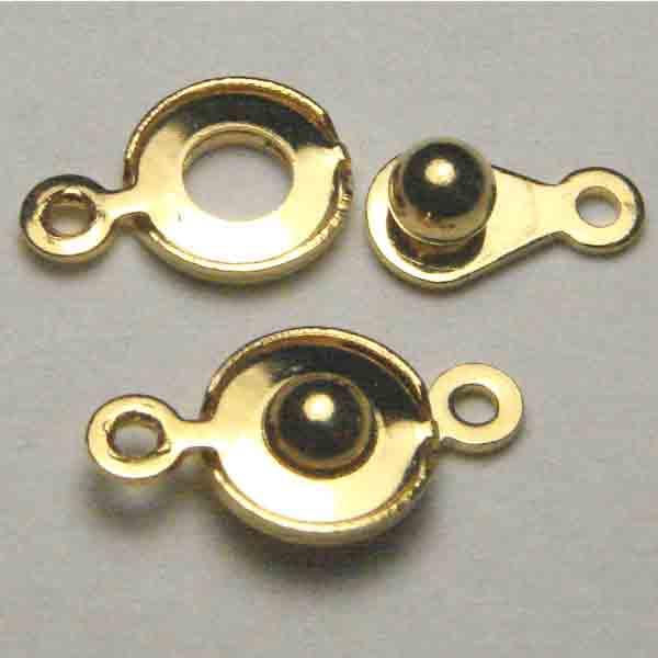 Gold Ball And Socket Clasp 7MM