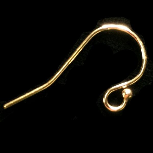 Gold Filled 12MM Earwire with 1MM Ball