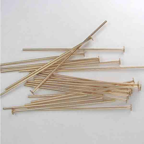 Gold Filled 1.5 Inch 22 Gauge Headpin