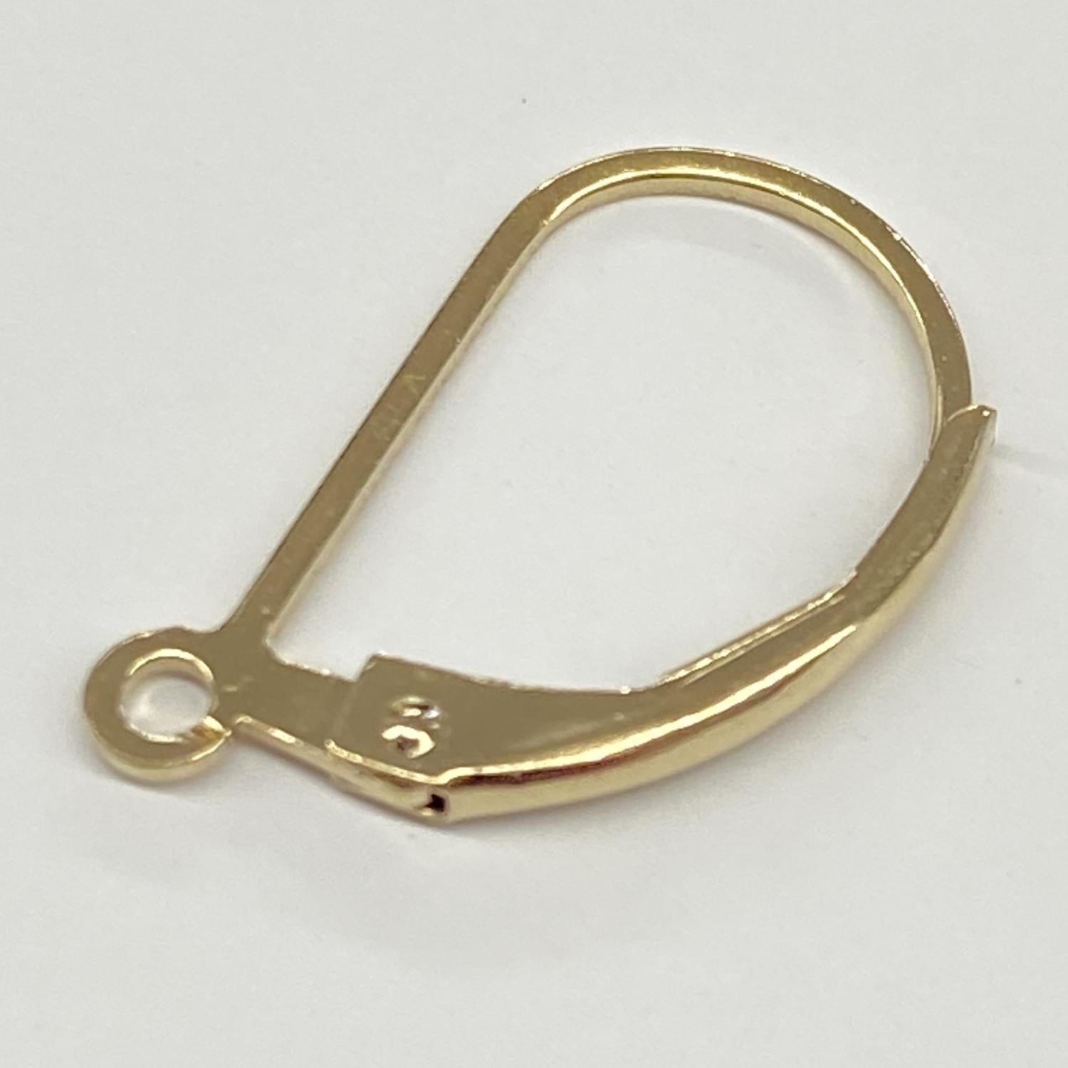 Gold Filled 15MM Plain Leverback