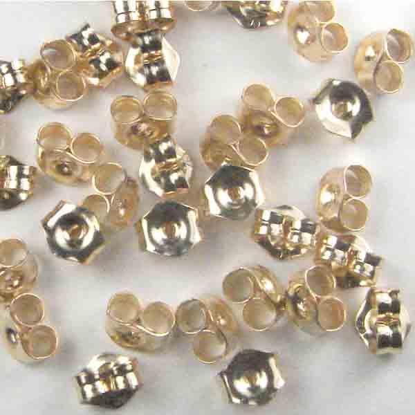 Gold Filled 5MM Scroll Nut Earring Back