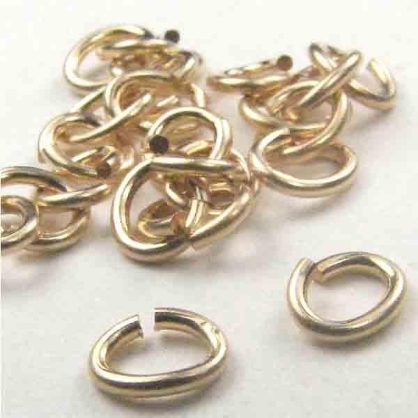 Gold Filled 5X4MM Oval Jump Ring 20 gauge