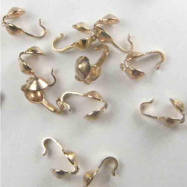 Gold Filled Open Loop 4MM Knot Cover With .9MM Hole