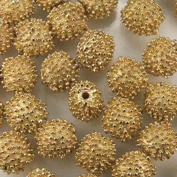 Gold Plate 10MM Knobbed Ball