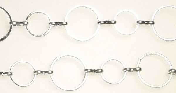 Gold Plate 10MM With 14MM Linked Circle Chain