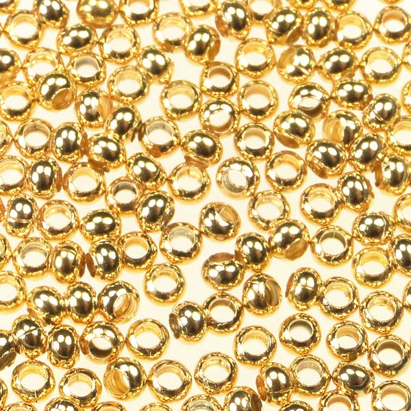 Gold Plate 11/0 (2.5MM) Metal Seed Bead