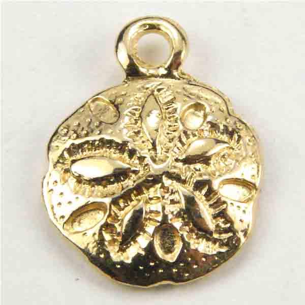 Gold Plate 11MM Sand Dollar Charm