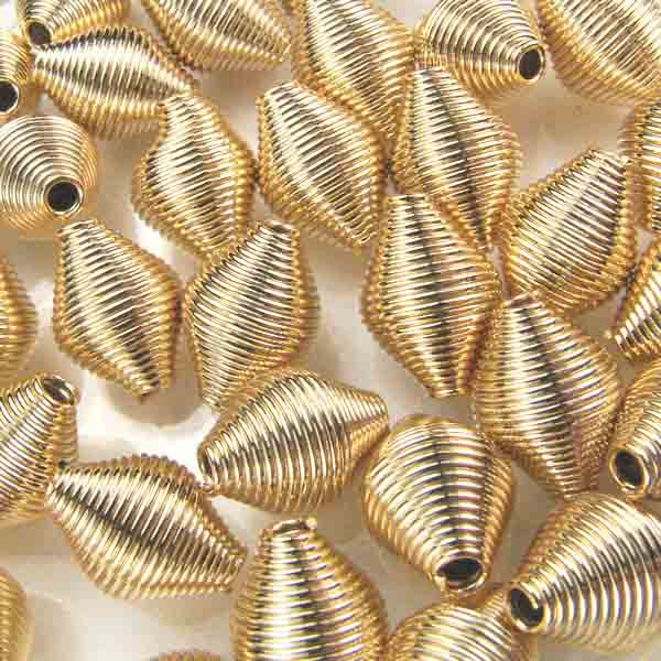 Gold Plate 11X9MM Wire Wound (Spring) Oval