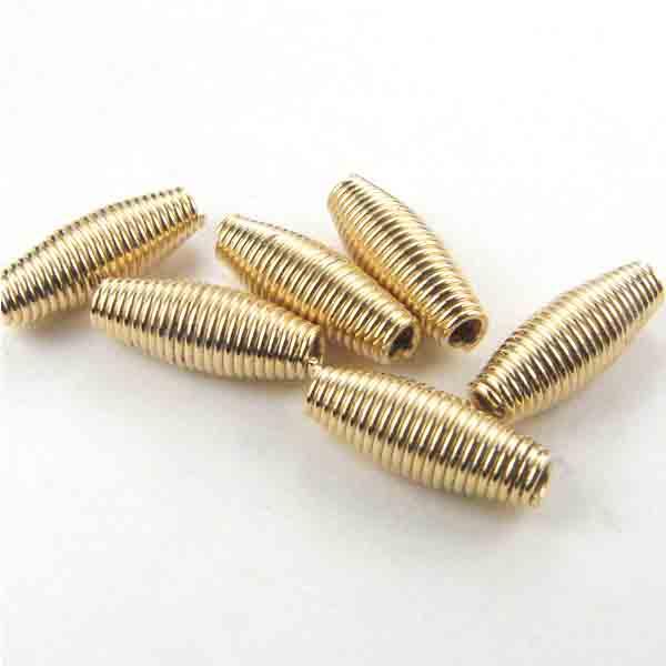 Gold Plate 11x4MM Wirewound Oval