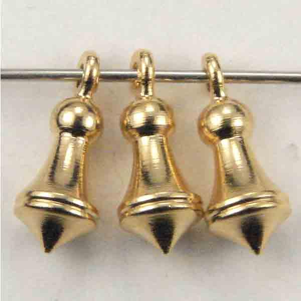 Gold Plate 11x5MM Solid Flared Drop