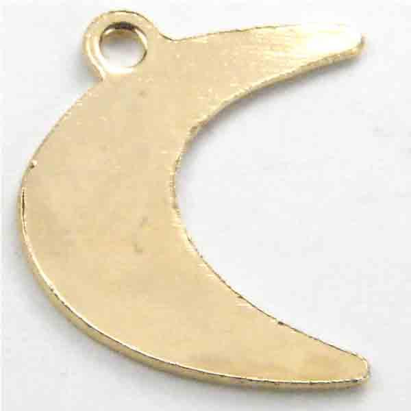 Gold Plate 12MM Moon Crescent