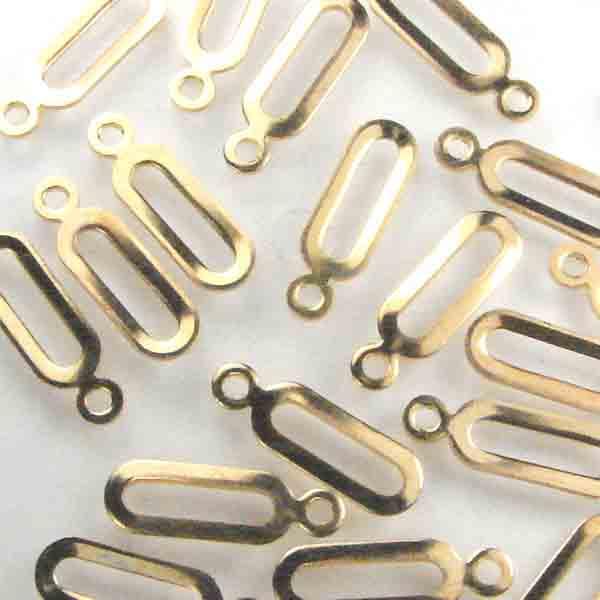 Gold Plate 12X5MM Oval Clasp Connector