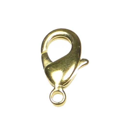 Gold Plate 12x7MM Lobster Claw Clasp