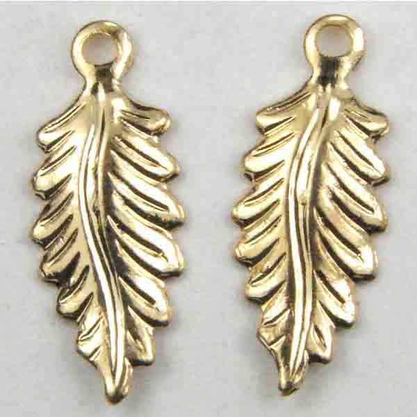 Gold Plate 13MM Leaf