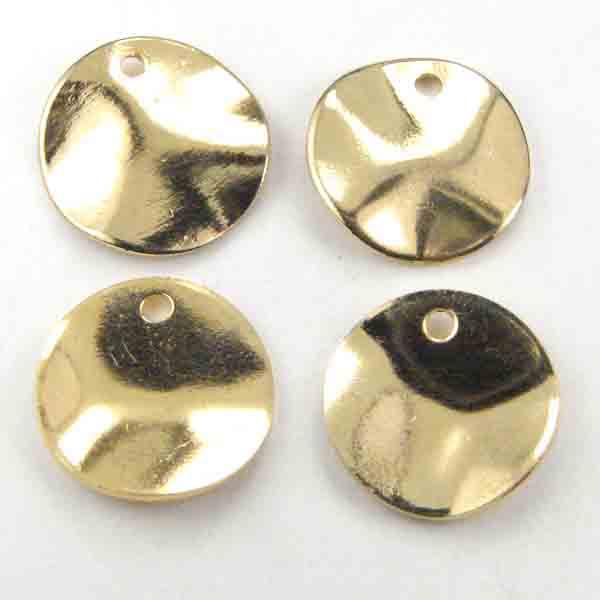 Gold Plate 13MM Wavy Disk