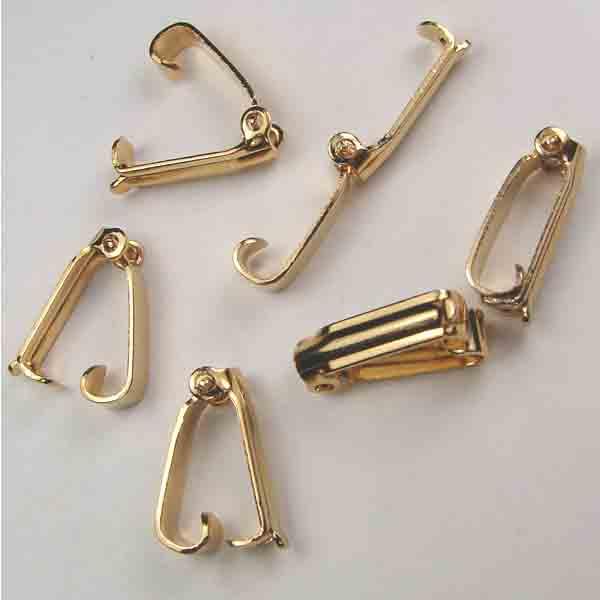 Gold Plate 13X3MM Foldover Clasp