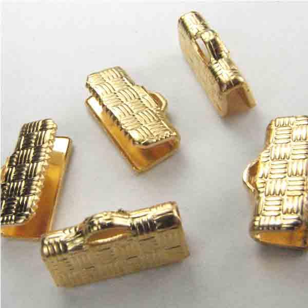 Gold Plate 13X5MM Endbar Clamp