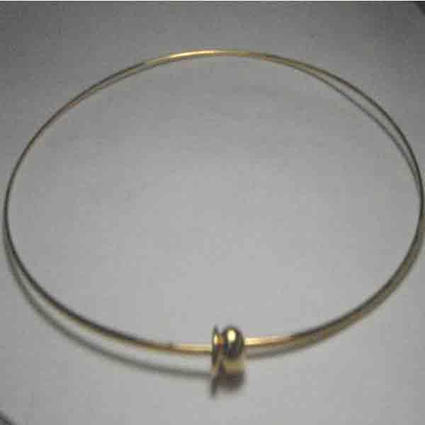 Gold Plate 15.5 Inch Necklace Wire Choker