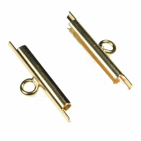 Gold Plate 15MM Miyuki Slide Tube