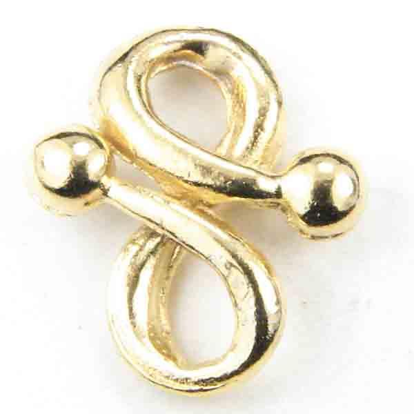 Gold Plate 15X12MM Figure 8 Cast Connector