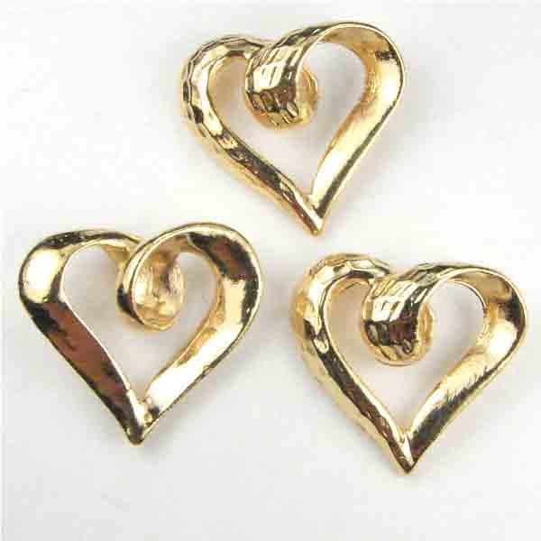 Gold Plate 16x18MM Heart