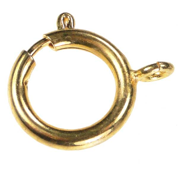 Gold Plate 18MM Spring Ring Clasp