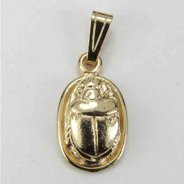 Gold Plate 18x14 Scarab Cast