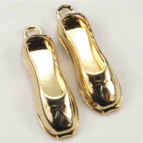 Gold Plate 18x6MM Flat Slipper