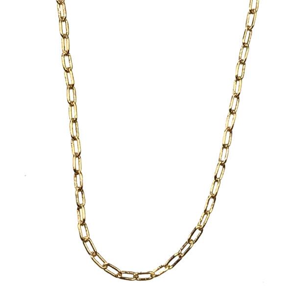 Gold Plate 1MM Long Oval Cable Chain