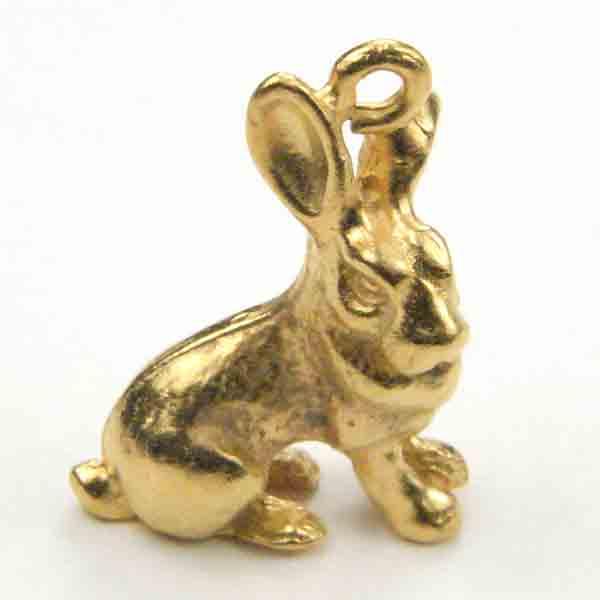 Gold Plate 21x17 Rabbit Of The Chinese Zodiac