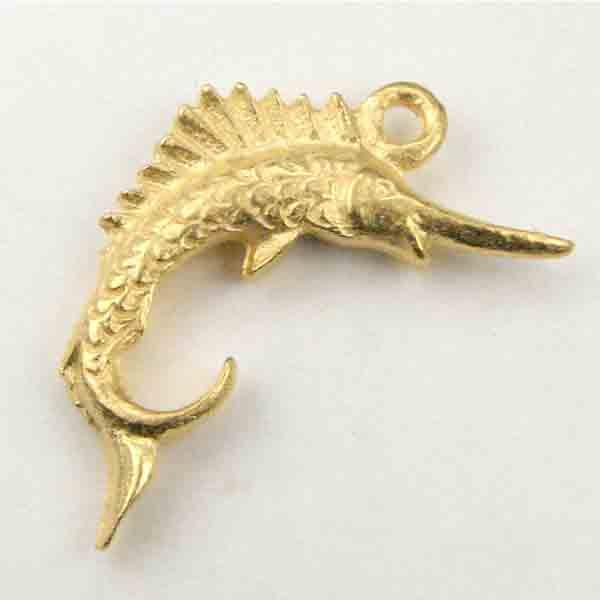 Gold Plate 21x17 Swordfish Cast 3-D