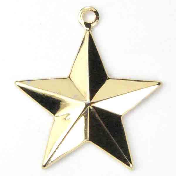 Gold Plate 21x20MM Star
