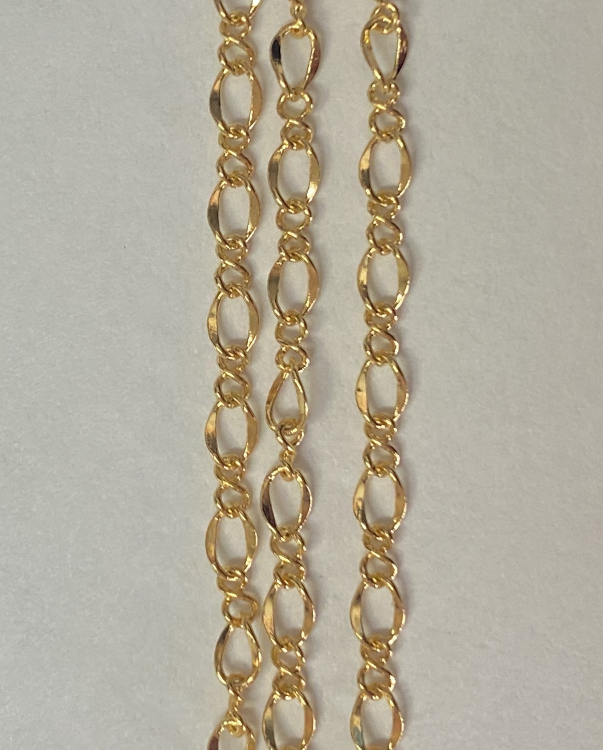 Gold Plate 2.3MM Figure 8 Chain