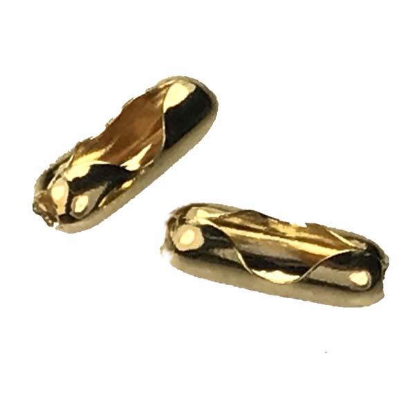 Gold Plate 2.4MM Ball Chain Connector Clasp
