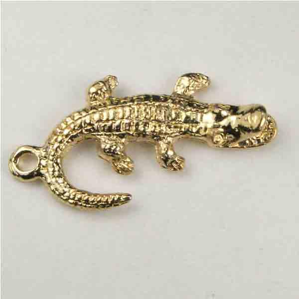 Gold Plate 24x13 Alligator Cast 3-D