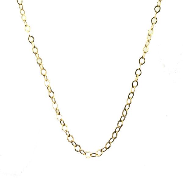 Gold Plate 2.5x2MM Soldered Flat Oval Cable Chain