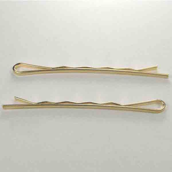 Gold Plate 2 1/8 Inch Bobby Pin 1.5MM Wide