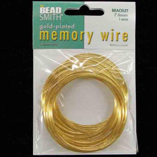 Gold Plate 2 Inch Memory Wire