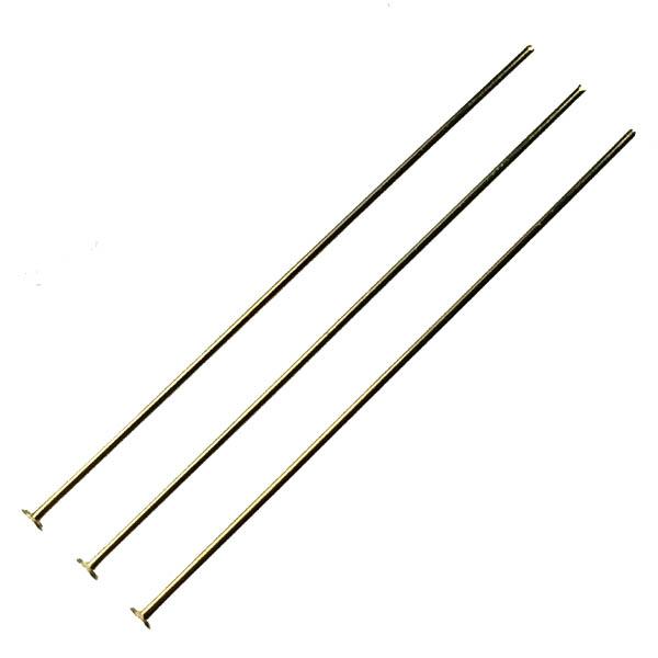 Gold Plate 2 inch 22 Gauge Headpin