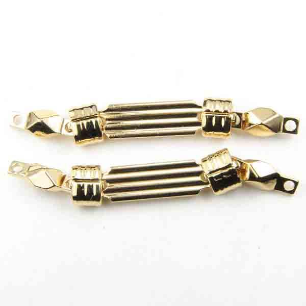 Gold Plate 34x5MM Wiggly Connector
