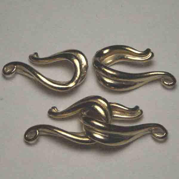 Gold Plate 42x15MM Hook Clasp