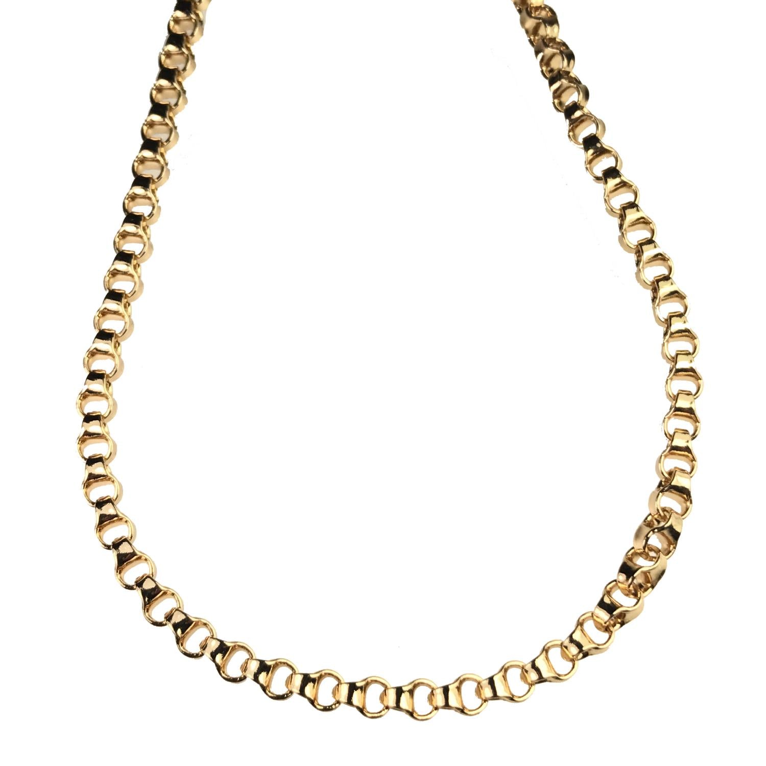 Gold Plate 4MM Box Style Rolo Chain