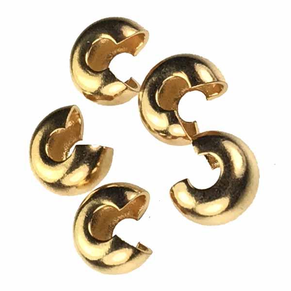 Gold Plate 5MM Crimp Cover