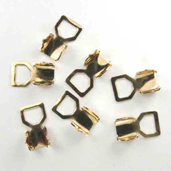 Gold Plate 5mm Rhinestone Cup Chain Box End