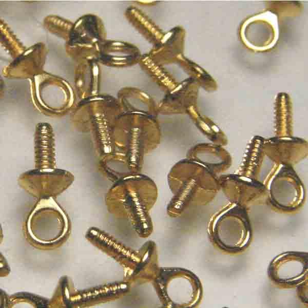 Gold Plate 6MM Screw Eye Hanger