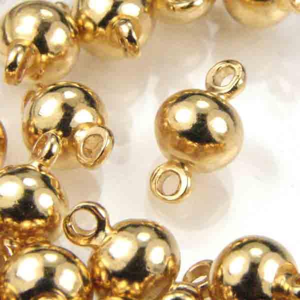 Gold Plate 6MM Solid Ball Connector