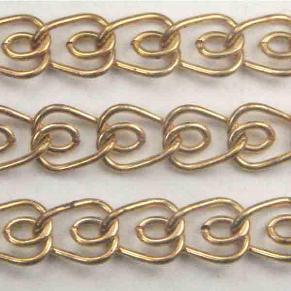 Gold Plate 6X7MM Heart Link Chain