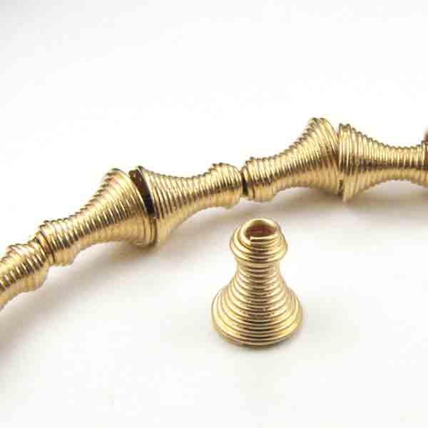 Gold Plate 7x6MM Wound Wire Cone