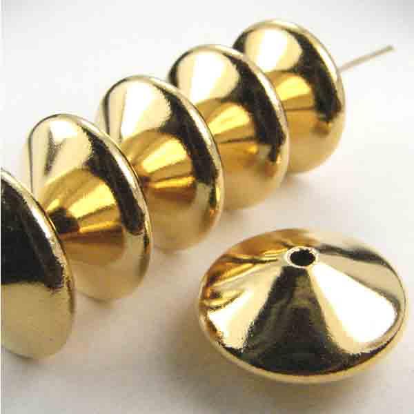 Gold Plate 8x16 Hollow Bicone