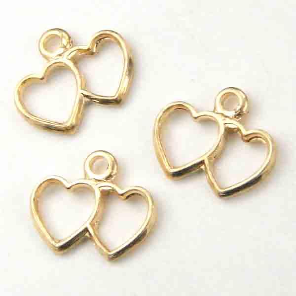 Gold Plate 8x5 Heart Duo Stamp